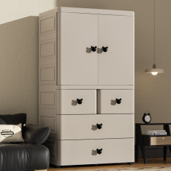 Deepened and Thickened Extra-Large Baby Wardrobe for Home Use, Infant and Children's Clothing Storage Cabinet, Simple Small Wardrobe Storage Box
