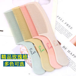 Anti-Static Horn Comb with Handle, Plastic Comb for Long Hair, Curly Hair, Straight Hair, Hairdressing Small Comb for Women
