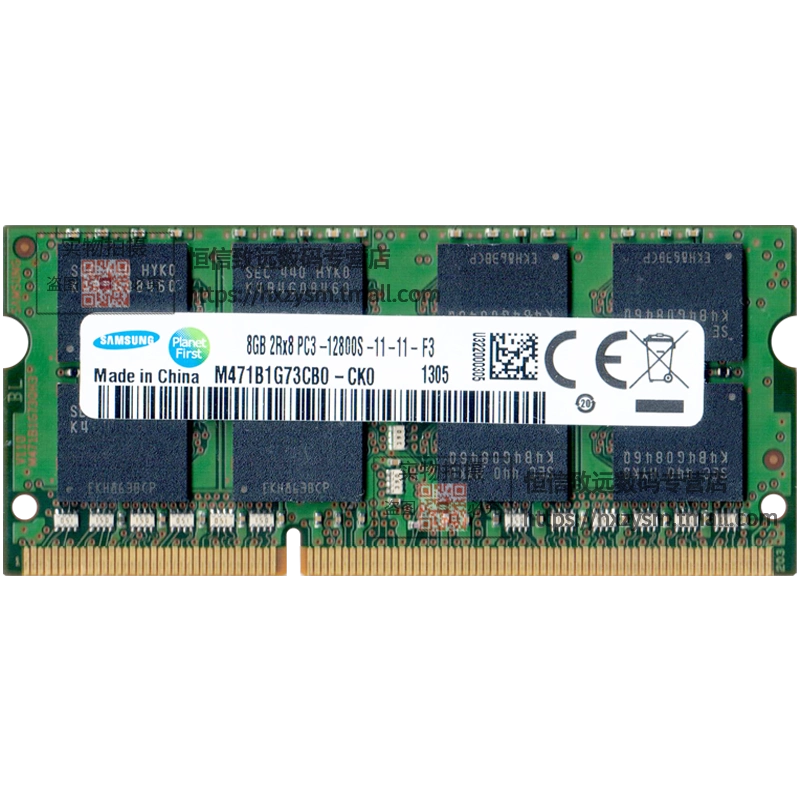 SAMSUNG NOTE用 8GB PC3-12800S MM 動作OK 郵便可 91421 SAMSUNG Memory 8GB 2Rx8 PC3L-12800S-11-13-F3 RAM M471B1G73EB0-YK0