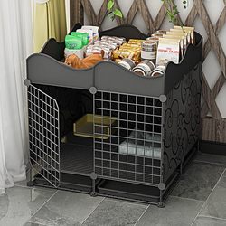 Dog Cage for Small and Medium-Sized Dogs, Teddy, Indoor Enclosed Type with Toilet, Cat Cage, Reinforced Dog Villa, Pet Cage
