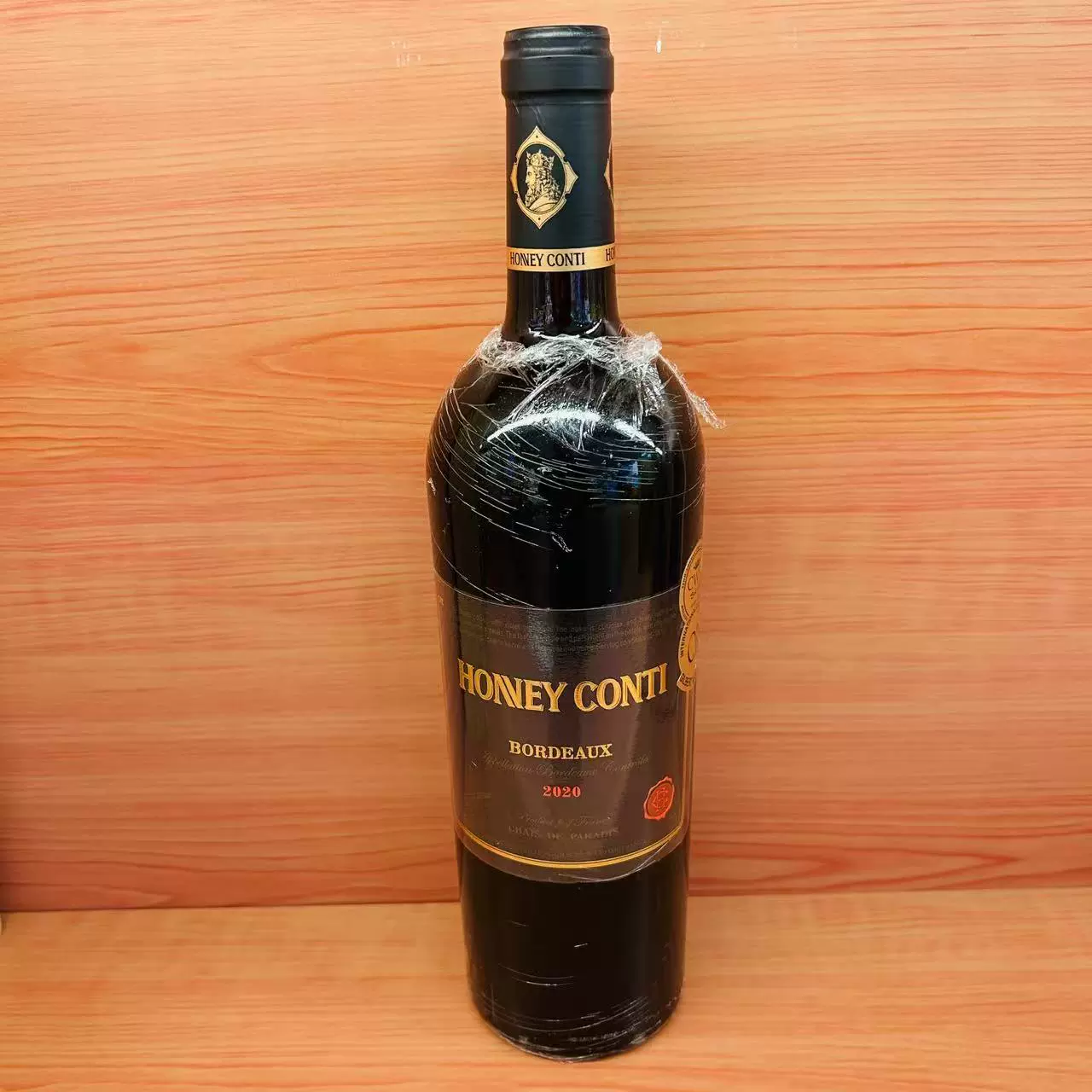 麦德龙法国霍尼康帝honey conti天堂酒窖14.5%vcl高度红葡萄酒