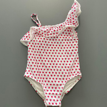 
Medium and large children and girls learn cute one-piece triangular one-piece swimsuit children's swimsuit baby swimsuit swimming one-piece