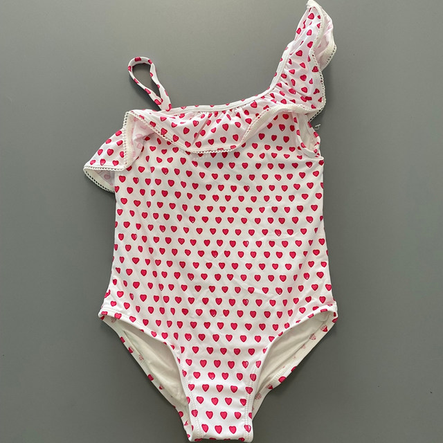 
Medium and large children and girls learn cute one-piece triangular one-piece swimsuit children's swimsuit baby swimsuit swimming one-piece