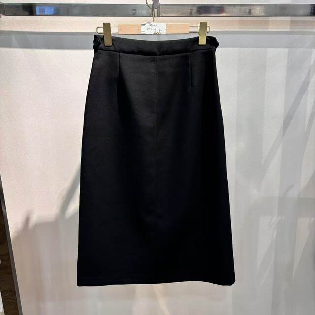 Shenzhen high-quality 2025 spring and autumn clothing mid-waist temperament commuting hip-pack skirt women's professional black mid-skirt 4518