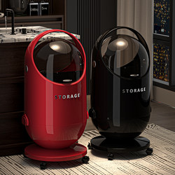 Trash Can for Living Room, Large Capacity, 2026 New Model, Luxury High-End Design for Bedroom, Stylish with Wheels and Flip Lid