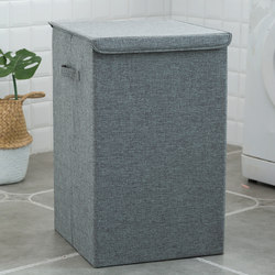 Household Clothing Storage Basket, Large Capacity Dirty Clothes Storage Bin, Foldable Bath Towel Storage Basket, Fabric Storage Box