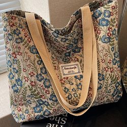 Large Capacity Canvas Bag 2026 New Trendy Fashion Versatile Shoulder Tote Bag ins Student Class Bag for Women