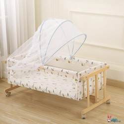 Baby Crib Mosquito Net Full-Cover Universal Foldable Baby Cradle Mosquito Net Cover Infant Summer Anti-Mosquito Cover