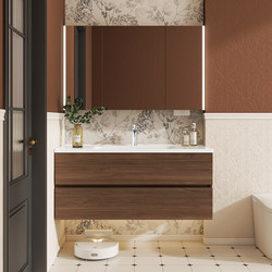 Medieval-Style Ceramic Integrated Basin Honeycomb Aluminum Bathroom Cabinet Combination Washbasin Cabinet Washstand Washbasin Face Basin Cabinet