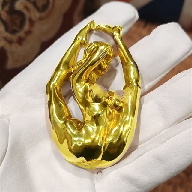 American retro original handmade yoga beauty pendant pendant accessories accessories collection naked women figure art gift
