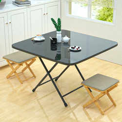 Folding Table, Dining Table, Simple Household Use, Dormitory Rental, Eating, Rectangular Table, Writing Desk, Portable Small Square Table for Setting up Stalls