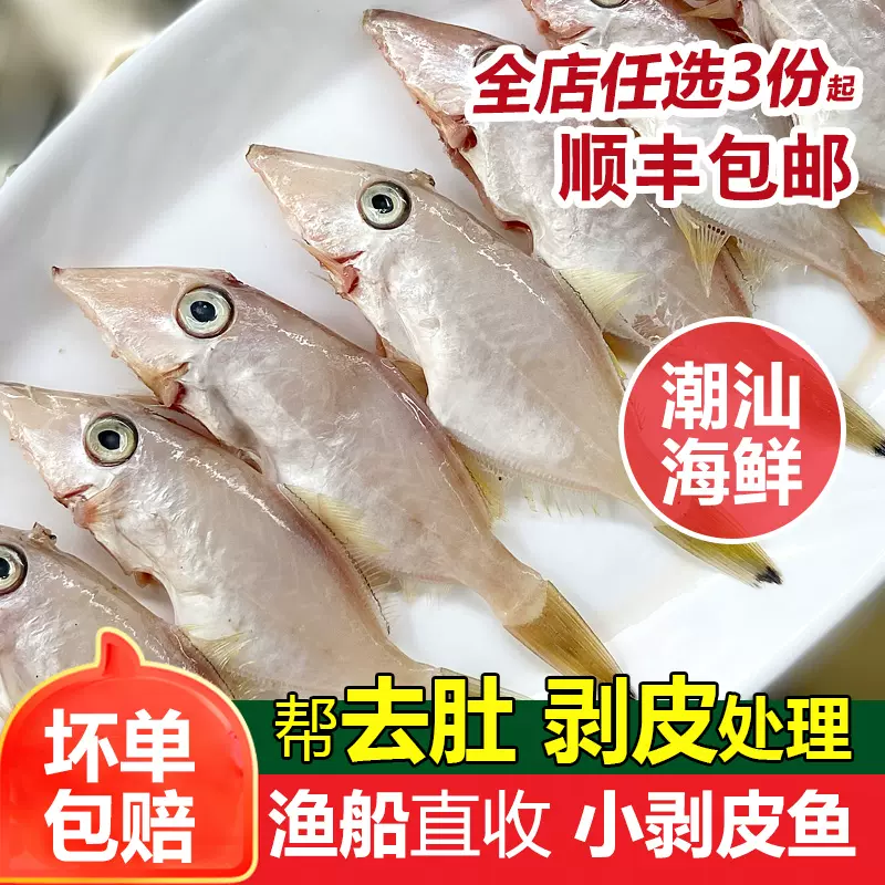 野生剝皮魚新鮮海魚冷凍潮汕海鮮水產耗兒魚馬面魚小