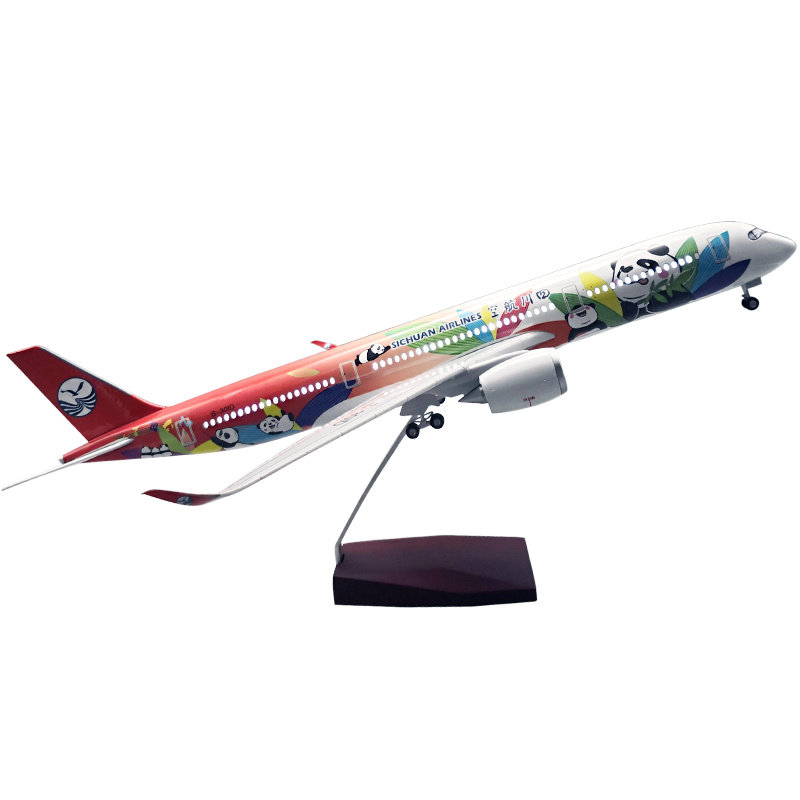 Airbus A350 Aircraft Model Sichuan Airlines Panda Prototype