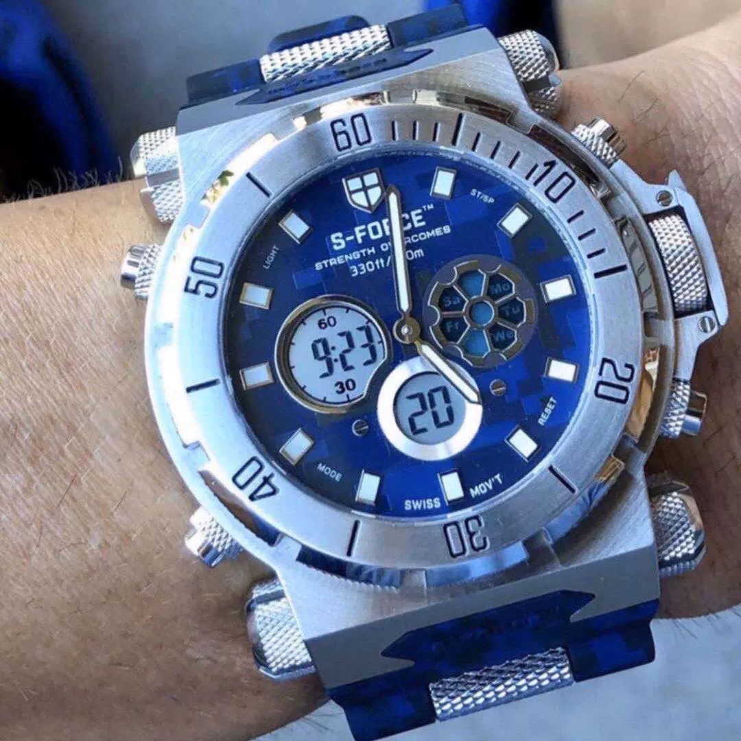 50mm Sforce Watch Bands S-FORCE Zeus Original Stainless Steel Chronograph  Uganda Ubuy