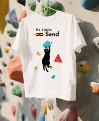 Infinite Climbing T-Shirt Cat Climbing Sports Short Sleeve Quick-Drying T-Shirt Sports Casual Outdoor Loose Fit