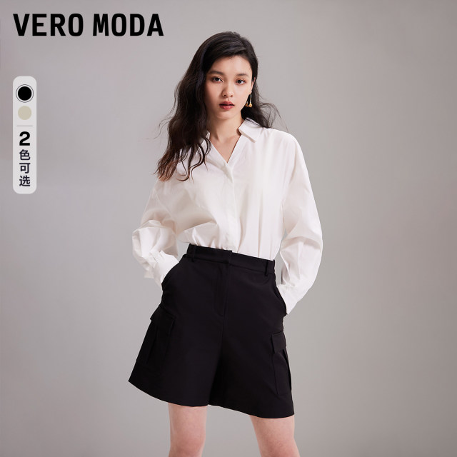 Vero Moda Shorts for Women 2024 Spring and Summer New High Waist Slim Casual Workwear