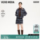 Vero Moda skirt for women 2025 spring new MIU checked A-line hip-pack skirt 325116019