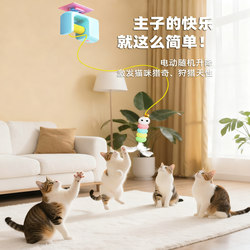 Cat Yo-Yo Retractable Automatic Lifting Cat Teaser Stick Smart Door-Hanging Small Electric Cat Toy Self-Entertainment Boredom-Relief Gadget