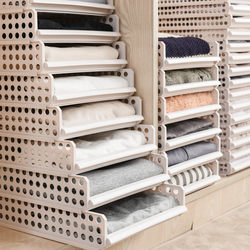 Wardrobe Clothes Storage Magic Tool for Organizing Sweaters, Shirts, Short Sleeves, Pants, and Clothes; Lazy Folding Board for Clothes and Cloakroom