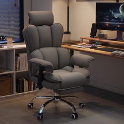 Computer Chair for Home Use, Comfortable Ergonomic Chair for Girls' Bedroom, Long Sitting Gaming Sofa Chair with Backrest, Office Chair