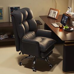Computer Chair for Home Use, Comfortable Study Desk Chair with Backrest, Suitable for Staff Meeting Rooms, Comfortable for Long Sitting, Adjustable Height Swivel Chair