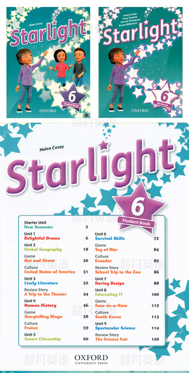 Oxford Children's English Starlight Textbook 1 2 3 4 5 Level 6 Oxford ...