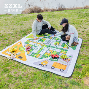 
Three Little Donkeys picnic mat moisture-proof mat thickened spring outing lawn outdoor camping tent beach portable picnic mat