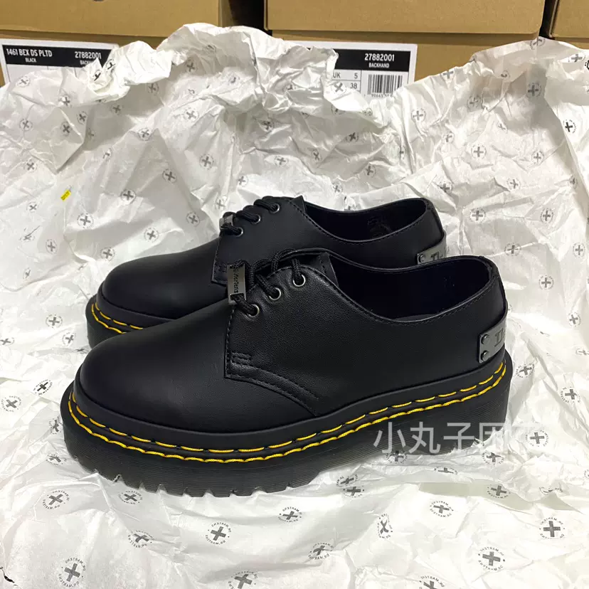 现货】Dr.Martens 1461 bex 双黄线铭牌3孔马丁低帮鞋27882001-Taobao