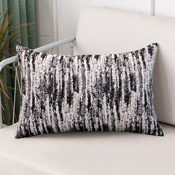 Houndstooth Black and White Throw Pillow Sofa Cushion Office Pillow Headboard Square Backrest Pillowcase Lumbar Pillow Cushion with Insert