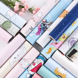 Cartoon Wallpaper Self-Adhesive Waterproof and Moisture-Proof Bedroom Wall Cover-Up Stickers Wall Stickers Dormitory Decoration Warm Wallpaper