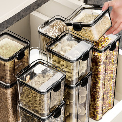 Sealed Cans for Dried Fruits, Spices, Grains, Refrigerator Storage Box, Kitchen Food-Grade Beans and Noodles Storage Jar