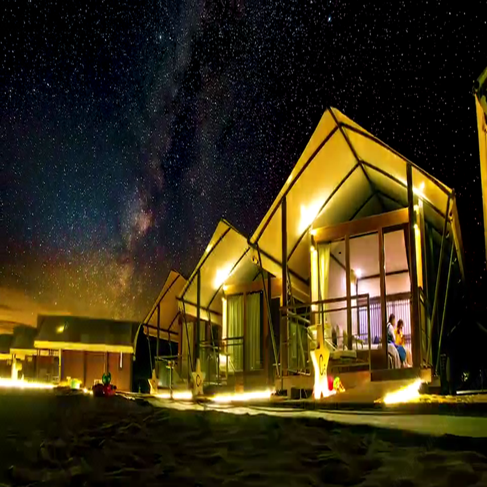 【元旦可定】2大1小中卫沙漠星星酒店+银川希尔顿4天3晚私家团