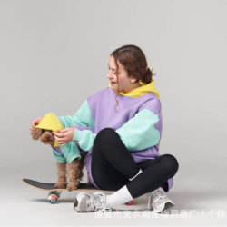 Autumn and winter pet hooded sweatshirt parent-child pet clothing