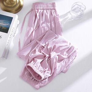 
Clearance leaked pants summer wear 2026 new style casual ice silk anti-mosquito pants summer trousers thin sports pants