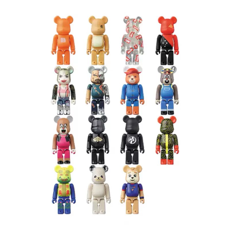 39代BE@RBRICK100%积木熊bearbrick小丑女隐藏-Taobao