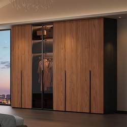 Enf Grade Solid Wood Wardrobe for Bedroom, Economical One-Door-To-Ceiling Osb Cabinet for Small Apartments, Storage Closet