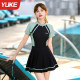 Women's 2025 new one-piece high-end girl with slightly fat meat concealed swimming pool special hot spring swimsuit