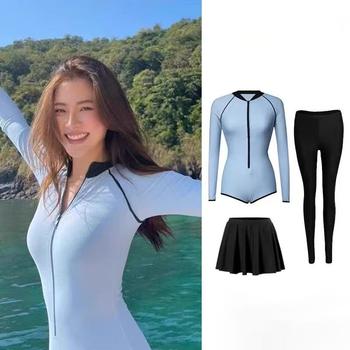 Women's wetsuit quick-drying snorkeling one-piece swimsuit
