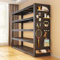 Perforated Board Shelves for Home Use, Floor-Standing Storage Racks, Multi-Layer Balcony Warehouse Storage Racks, Commercial Supermarket Display Racks