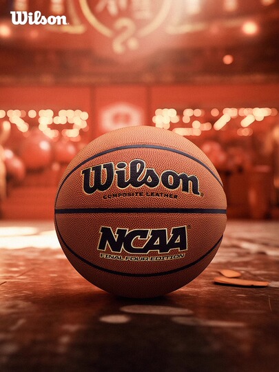 Wilson NCAA Final Four Edition Official Size Leather Basketball - Size 29.5 (Size 7)