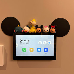 Mickey Mouse Video Doorbell Decorative Ornament Intercom Phone Switch Foyer Living Room Wall Screen Cover Decoration