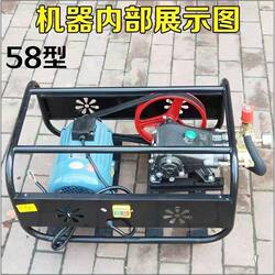 Black Cat Liwei 55 and 58 Models High-Pressure Car Wash Machine, Commercial High-Power Cleaning Machine, Suitable for Farms and Car Wash Shops, All-Copper Washing