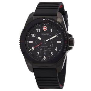 
Purchasing agent for Victorinox men's watch luminous date anti-magnetic chronograph black rubber strap steel case waterproof