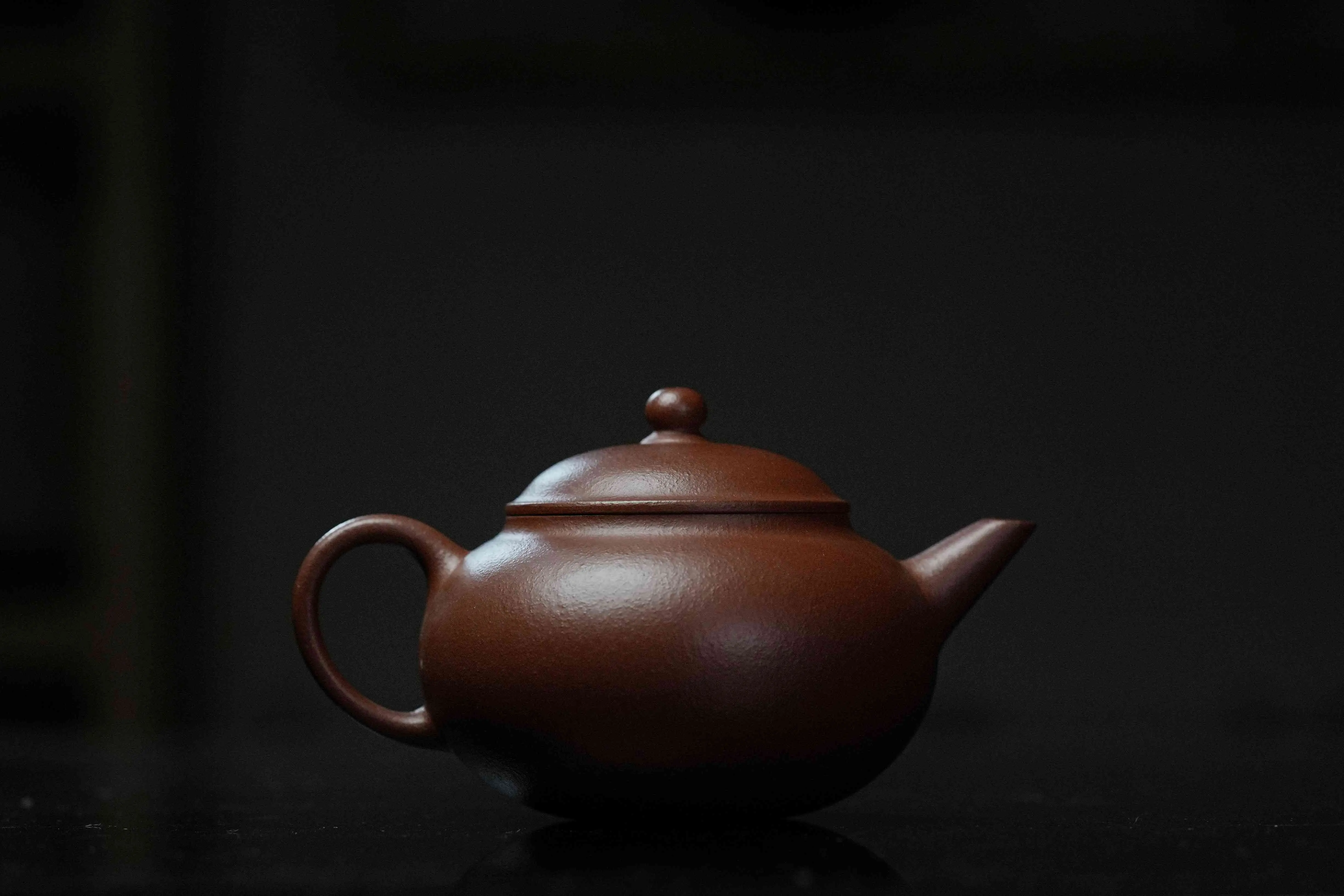 中国古玩台紫砂急須 貢局単穴 梨皮小朱泥11cm茶壺 （紫壶轩九瀚【朱泥 