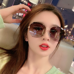 2026 New Style Sunglasses for Women, High-End, Special for Nearsightedness and Driving, Anti-Uv Sunglasses, Make Big Faces Look Slimmer