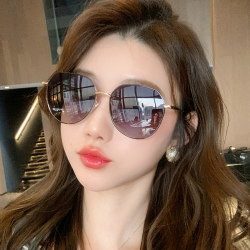 Sunglasses 2026 New Trendy Women's Summer Large Face Slimming Uv Protection Sun Protection Polarized Sunglasses for Nearsightedness