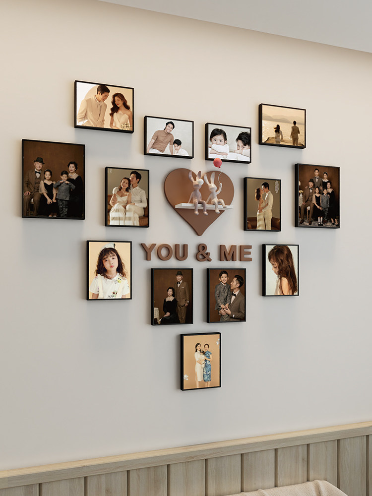 PEALSN Set Di 6 Cornici Per Foto In Legno Nero — Formato 8x10 Con Tappetino Per 5x7, Per Parete O Tavolo, Ideale Per Collage E Decorazione