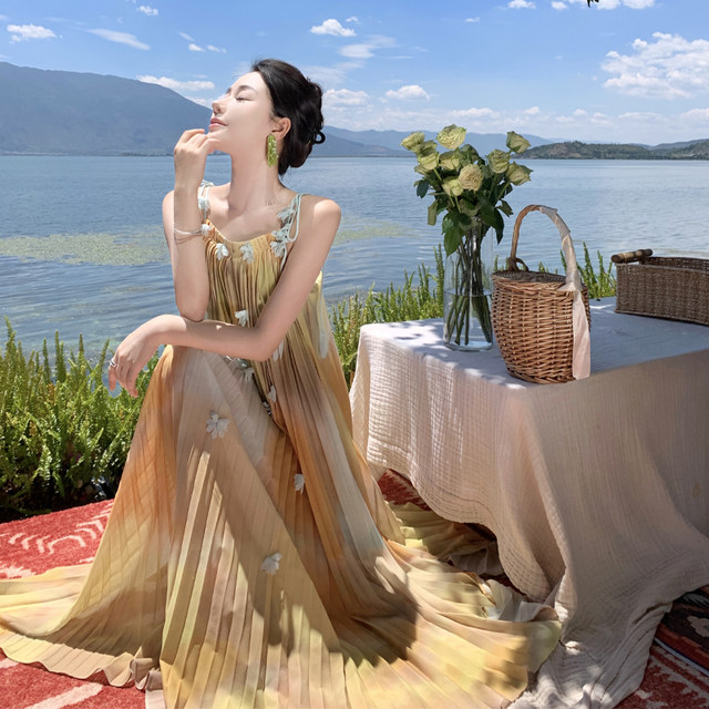 Sanya Beachside French Loose Atmosphere Dress