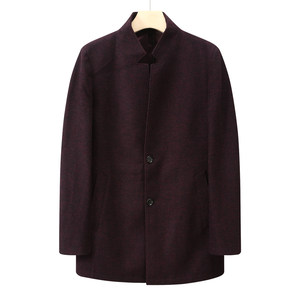 CA398 airport card autumn and winter male woolen coat wool straight buckle warm jacket fashion urban
