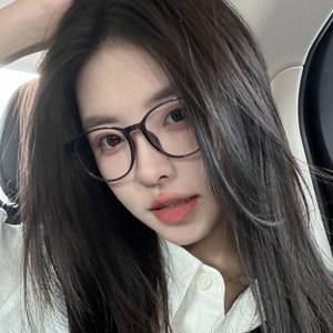 Suyan black -frame glasses feminine number of myopia can be matched with color anti -radiation anti -Blu -ray fatigue flat -light eyes frame
